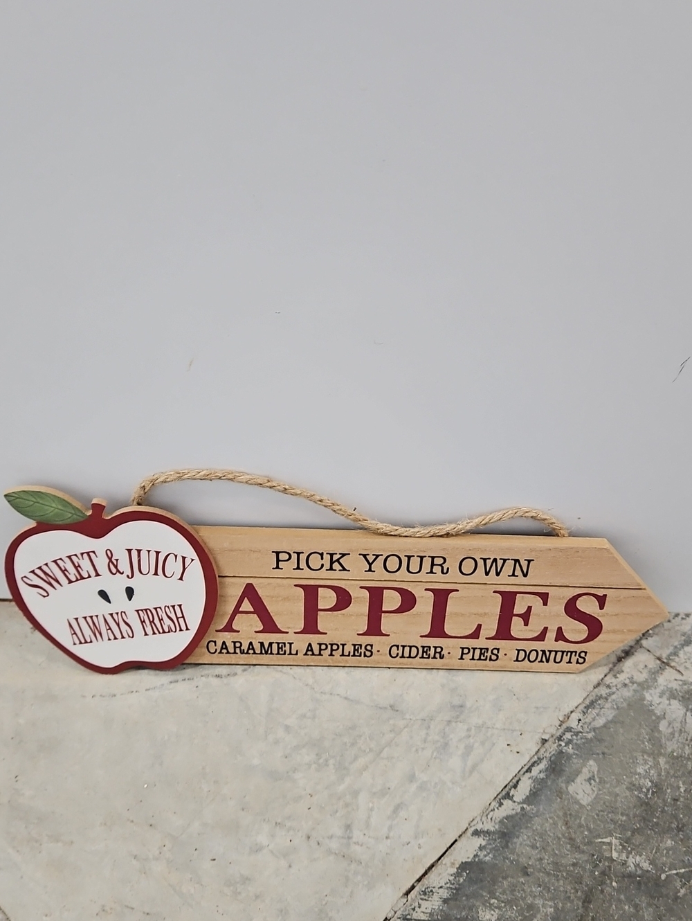 Fall Wooden Sign - Apples